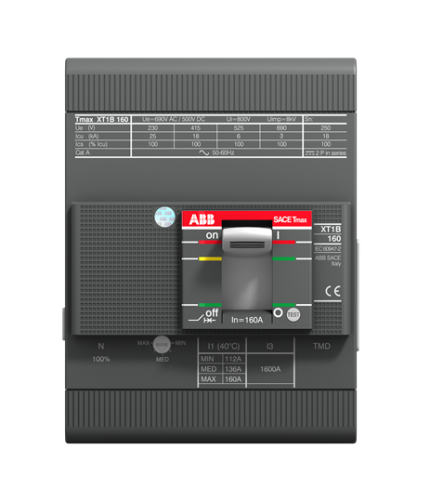 ABB 1SDA080853R1 XT1H 160 TMD 32-450 4p F F               (4x32A 70kA Ayar Sahalı Şalter)