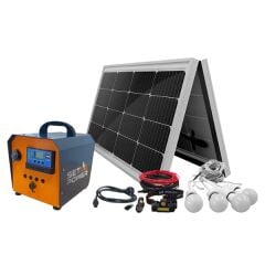 100W Solar Paket Güç Kutulu