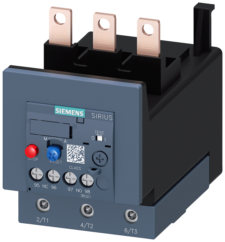 Siemens 3RU2146-4KB0 3RU2 SIRIUS TERMİK RÖLE; FAZ KORUMALI; 1NO+1NC YARDIMCI KONTAKLI 57-75A;  BOY S3