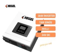 HEGEL TAM SİNÜS AKILLI İNVERTÖR- PWM VPK SERİSİ 3000W 24V - PWM (OFFGRID) MAX PV GİRİŞ 80VDC; PV GİRİŞ 60A