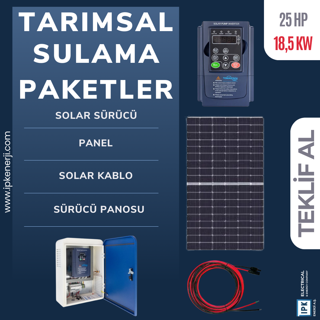 25 HP/18,5 KW Tarımsal Sulama