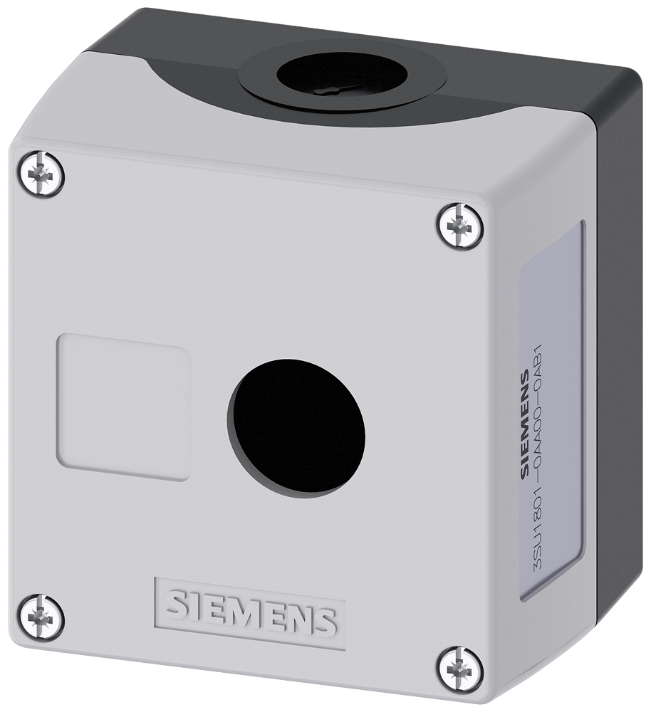 Siemens 3SU1801-0AA00-0AB1 Sirius ACT  Plastik 1 delikli boş kutu