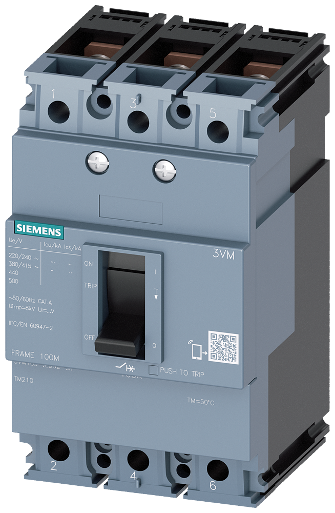 Siemens 3VM1032-4ED32-0AA0 SENTRON 3VM KOMPAKT TİP TERMİK MANYETİK GÜÇ ŞALTERİ; 3VM1; 36kA; 32A; SABİT TERMİK; SABİT MANYETİK; 3 KUTUPLU
