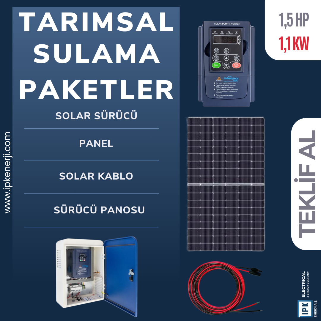1,5 HP/1,1 KW Tarımsal Sulama