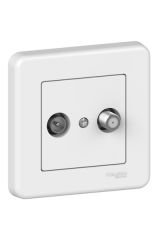 Schneider (LNA3400121) Uydu Sat + TV Priz Sonlu