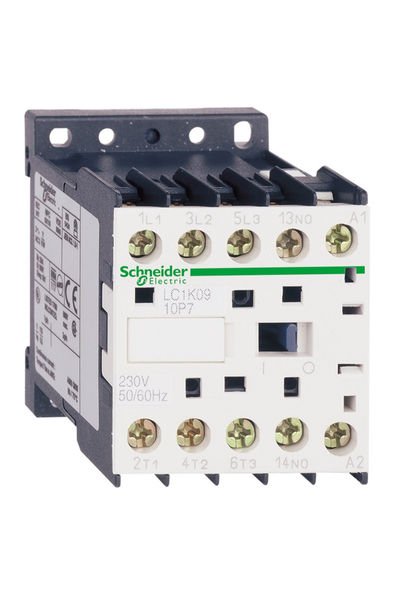 Schneider (LC1K0901F7) TeSys K Kontaktör 3P 9A AC3 110VAC 1NK