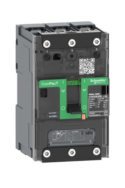 Schneider (C12F3TM160B) ComPacT NSXm 36kA TM160D 3P busbar
