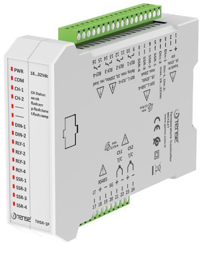 Tense (THSR-2) Çift Kanal Haberleşmeli Sıcaklık Kontrol Modülü (J,K,S,R,T)