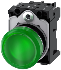 Siemens 3SU1152-6AA40-1AA0 Sirius ACT Metal Komple Sinyal Lambalar Yeşil 24 AC/DC
