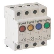 Sigma (SSL-Y024A) SARI LEDLİ SİNYAL LAMBASI 24V AC
