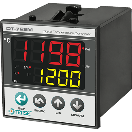 Tense (DT-72 EM ) Dijital Multifonksiyon Özellikli Termostat 72x72 mm  SSR ve Röle Çıkışı Bir Arada