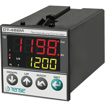 Tense (DT-48 EM ) Dijital Multifonksiyon Özellikli Termostat 48x48 mm SSR ve Röle Çıkışı Bir Arada
