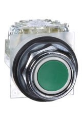 Schneider (9001KR1GH13) PUSH BUTTON - FLUSH GREEN