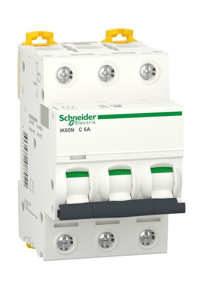 Schneider (A9K24306) Acti9 iK60N 3P 6A, 6kA C eğrisi Otomat