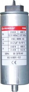 Federal KONDANSATÖR FEKM 0,23 1P 0,55/1,67kVAr 230/400Vac