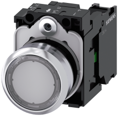 Siemens 3SU1150-0AB70-1BA0 Sirius ACT Metal Komple Yay Dönüşlü Butonlar Renksiz