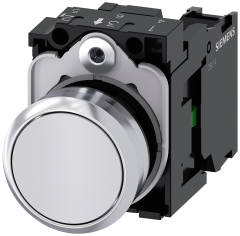 Siemens 3SU1150-0AB60-1BA0 Sirius ACT Metal Komple Yay Dönüşlü Butonlar Beyaz