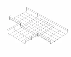 STS Tel Örgü Kablo Kanalları 180 Derece T Dönüş Elemanı