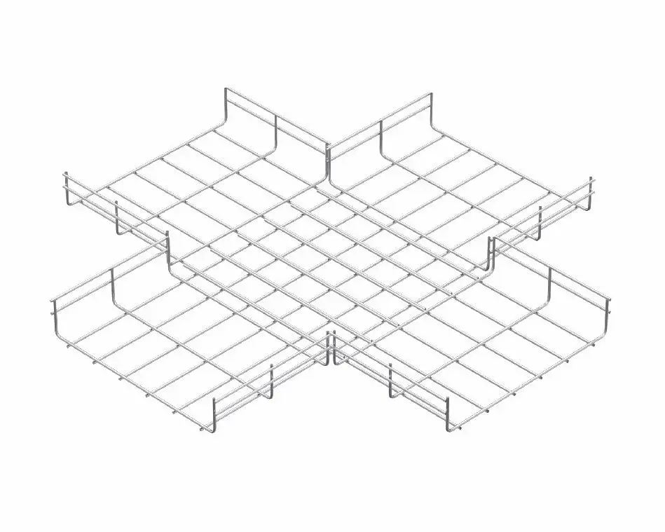 STS Tel Örgü Kablo Kanalları 360 Derece Dörtlü Dönüş Elemanı