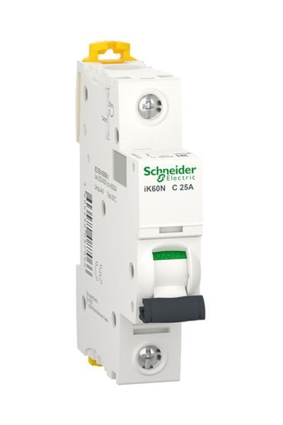 Schneider (A9K24125) Acti9 iK60N 1P 25A, 6kA C eğrisi Otomat