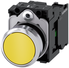 Siemens 3SU1150-0AB30-1BA0 Sirius ACT Metal Komple Yay Dönüşlü Butonlar Sarı
