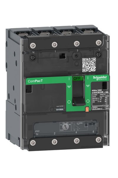 Schneider (C11N6TM050B) Breaker NSXm 50kA TM50D 4P/3T busbar