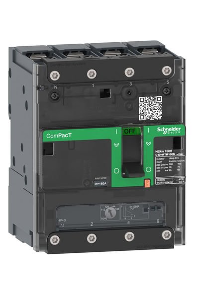 Schneider (C11N6TM040B) Breaker NSXm 50kA TM40D 4P/3T busbar