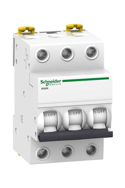 Schneider (A9K23363) Acti9 iK60N 3P 63A, 6kA B eğrisi Otomat