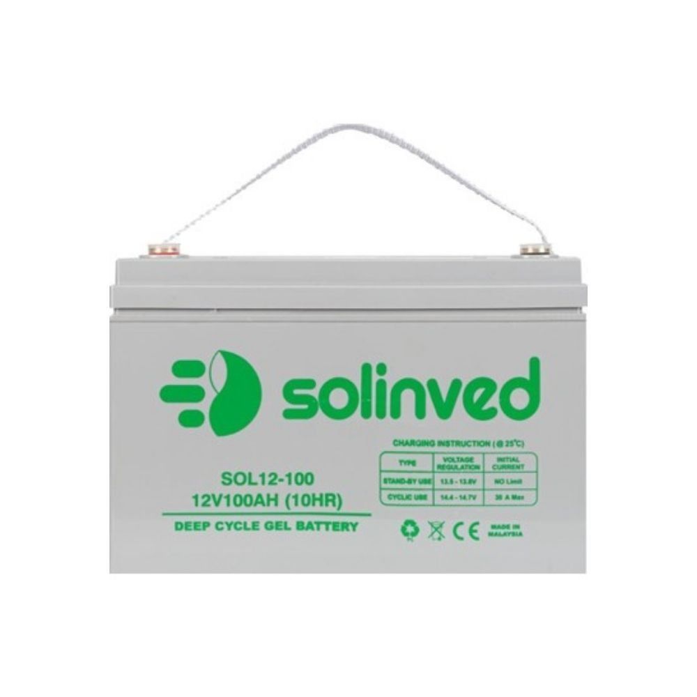 Solinved 12 V 100 Ah Solar Jel Akü