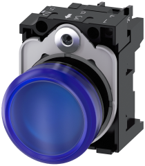 Siemens 3SU1106-6AA50-1AA0 Sirius ACT plastik Komple Sinyal Lambalar Mavi 230 AC