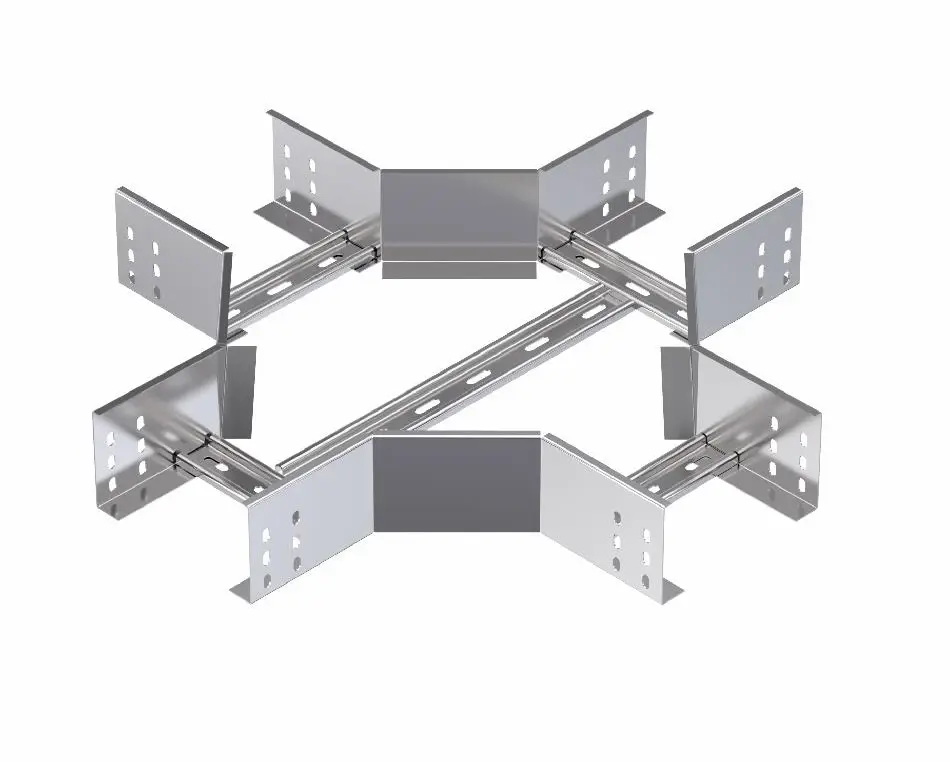 STS H100 Kablo Merdivenleri 360 Derece Dörtlü Dönüş Elemanı-Omega Tip