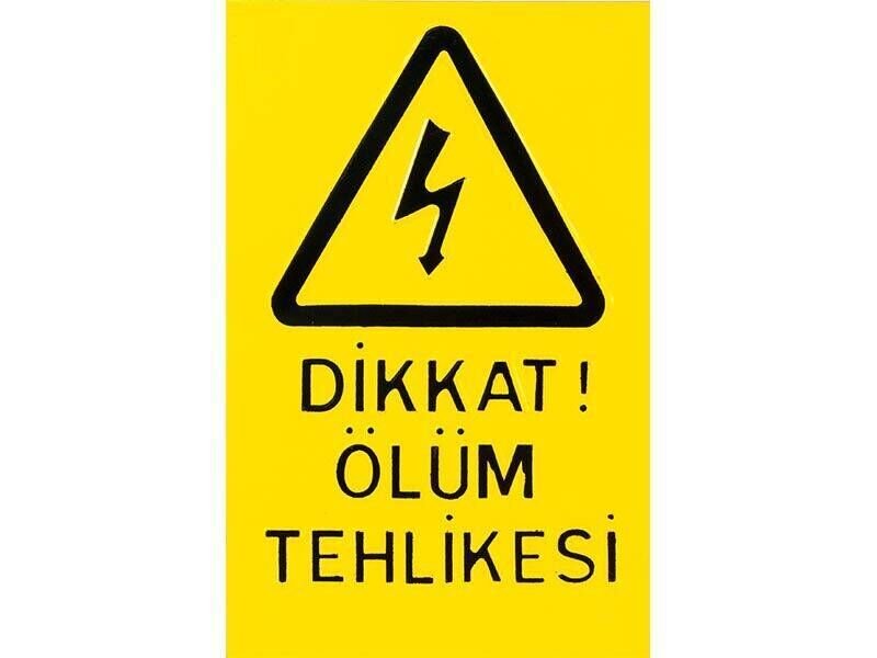 Ölüm Tehlike Levhası (Büyük)