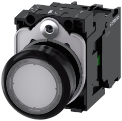 Siemens 3SU1106-0AB70-1BA0 Sirius ACT Plastik Renksiz Komple ışıklı Yay Dönüşlü Butonlar 230 AC 1NO