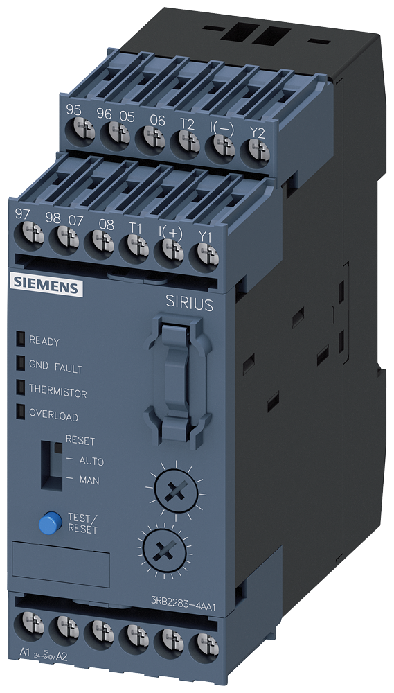 Siemens 3RB2283-4AA1 ELEKTRONİK AŞIRI AKIM RÖLESİ / DEĞERLENDİRME MODÜLÜ