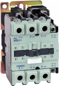 Federal KONTAKTÖR FC-65D11 3P AC3: 65A AC5a: 80A 440Vac Us:24Vdc 1NO+1NC