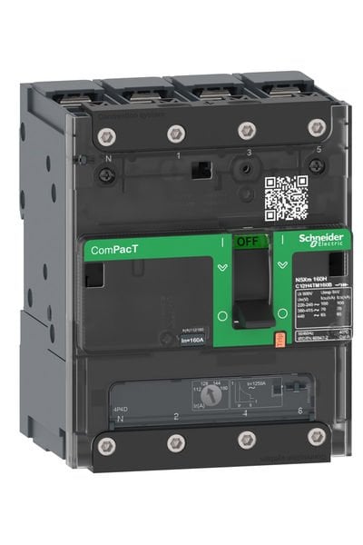 Schneider (C11F6TM080B) ComPacT NSXm 36kA TM80D 4P/3T busbar