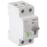 Sigma (SRM2006030) SRM 2P 6A 30mA KAÇAK AKIM KORUMALI OTOMATİK SİGORTA