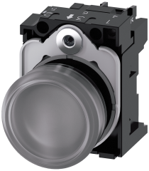 Siemens 3SU1102-6AA70-1AA0 Sirius ACT plastik Komple Sinyal Lambalar Renksiz 24 AC/DC
