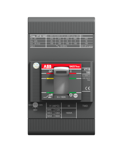 ABB 1SDA067435R1 XT1S 160 TMD 125-1250 3p F F             (3x125A 50kA Ayar Sahalı Şalter)