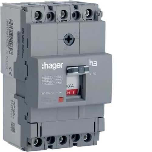 MCCB 160A 40kA fix/fix x160