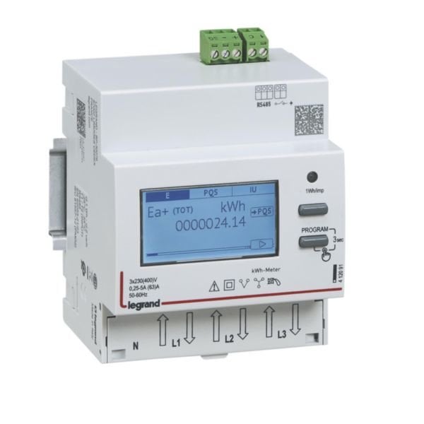 Legrand (412091) ENERJI OLCER TRI 63A 2T RS485