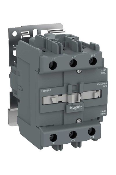 Schneider (LC1E80B5) EasyPact TVS Kontaktör 3P 80A 24VAC 50Hz1NA1NK