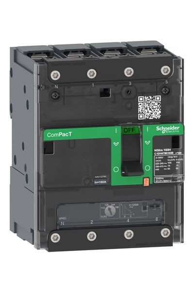 Schneider (C11B6TM016B) ComPacT NSXm 25kA TM16D 4P/3T busbar