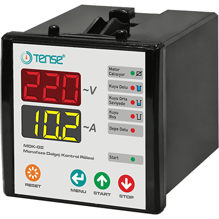 Tense (MDK-02) Dijital Monofaze Dalgıç Kontrol Rölesi 60A