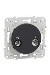 Schneider (S540451) Odace TV/R Priz, bağımsız - Antrasit