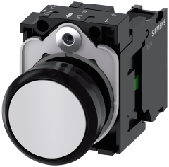 Siemens 3SU1100-0AB60-1BA0 Sirius ACT Plastik Beyaz Komple Yay dönüşlü Butonlar 1NO