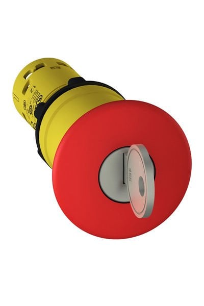 Schneider (XB7NS9445) 1NA/1NK  - Anahtarlı  Mantar   Kırmızı