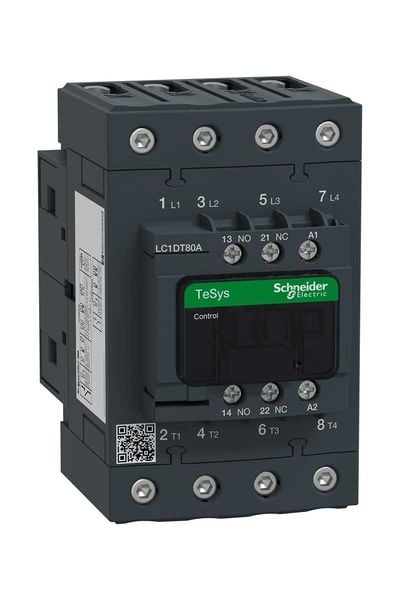 Schneider (LC1DT80AQ7) TeSys Deca Kontaktör 4P 80A AC1 380VAC 4NA