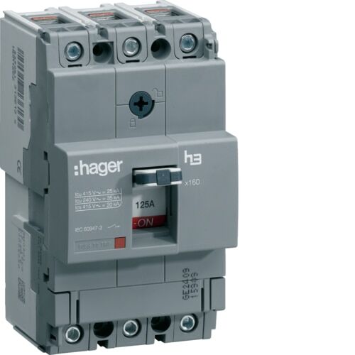 3P 25kA 125A ayr/sbt Kompak Şalter x160