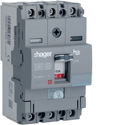 3P 25kA 100A ayr/sbt Kompak Şalter x160